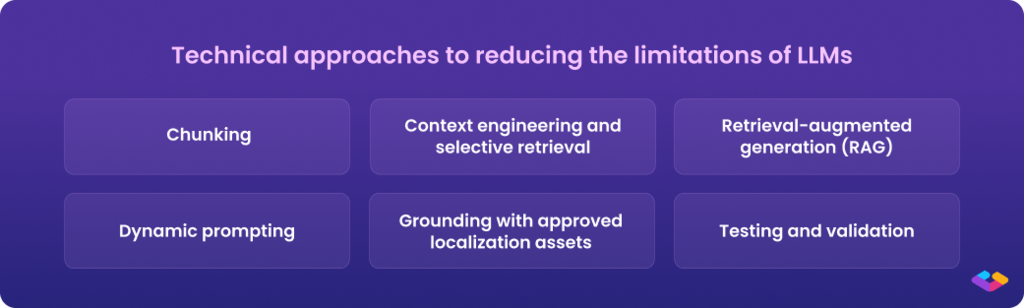 Technical approaches to reducing the limitations of LLMs